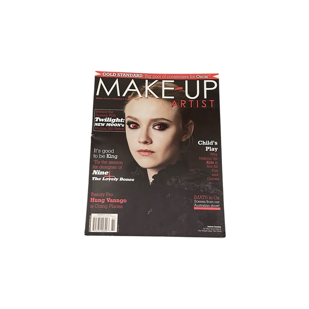 Make-Up Artist Magazine #81 Nov/Dec 2009 Twilight: New Moon Dakota Fanning Cover